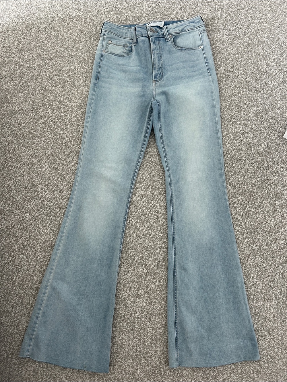 Garage Light Blue Flare Jeans